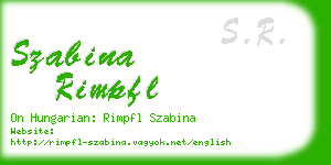 szabina rimpfl business card